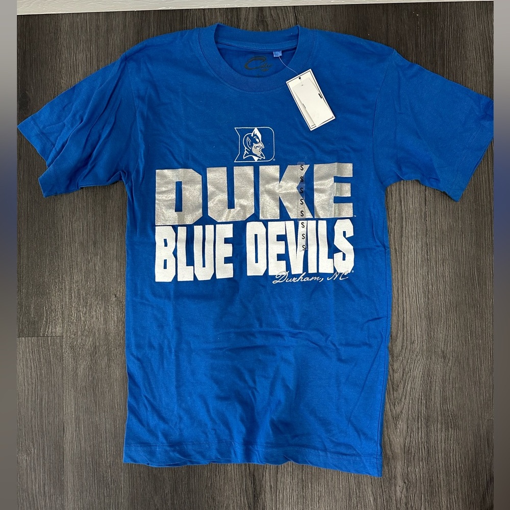 Autographed Plumlee Brothers Duke Blue Devils Men's T-Shirt size small